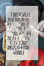 韶关武江龙归镇龙安村：“面子”“里子”“底子”同发力！“百千万工程”激活乡村新动能