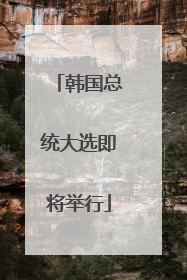 韩国总统大选即将举行