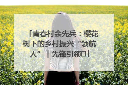 青春村余先兵：樱花树下的乡村振兴“领航人”｜先锋引领⑪