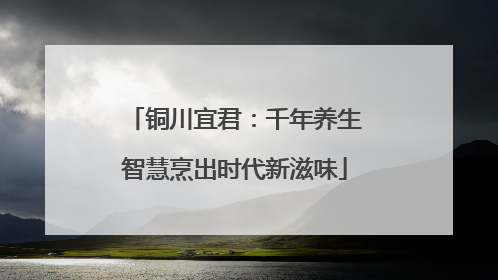 铜川宜君：千年养生智慧烹出时代新滋味