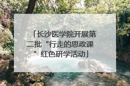 长沙医学院开展第二批“行走的思政课”红色研学活动