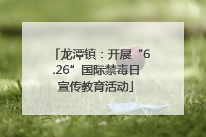 龙潭镇：开展“6.26”国际禁毒日宣传教育活动