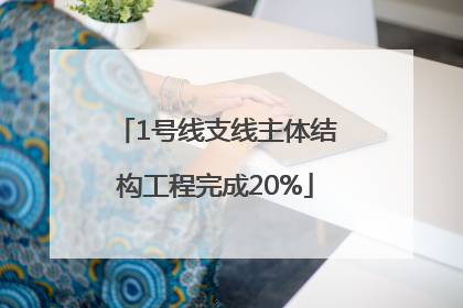 1号线支线主体结构工程完成20%