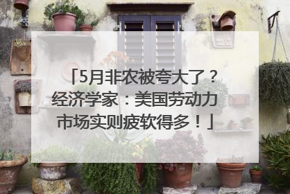 5月非农被夸大了？经济学家：美国劳动力市场实则疲软得多！