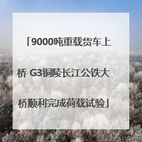 9000吨重载货车上桥 G3铜陵长江公铁大桥顺利完成荷载试验